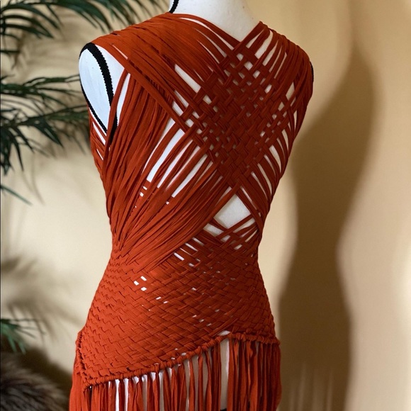 Handmade Macrame Crochet Weaved Dress - Picture 7 of 7